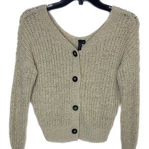 Chunky Knit Tan Cardigan * FINAL PRICE